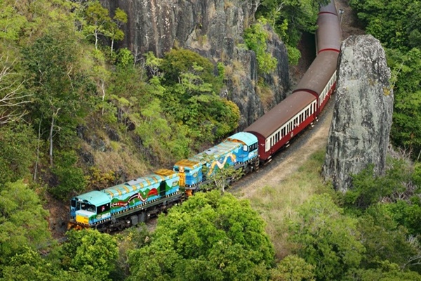 世界遺産キュランダ (往復列車）ガイドなしフリープラン