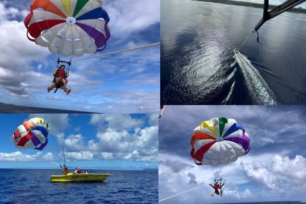【サニーサイドアップ】パラセーリング or パラセーリング＆マリンアクティビティ【送迎付き】
