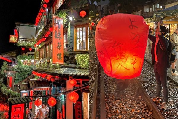 十分天燈上げ体験と九分の夜景！2大観光スポットを楽しむツアー